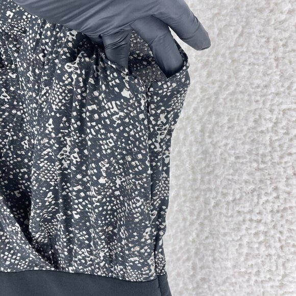 Ann Taylor LOFT Black Snake Print Sleeveless Dress Womens Surplice‎ Neck Size 8 - Picture 8 of 15